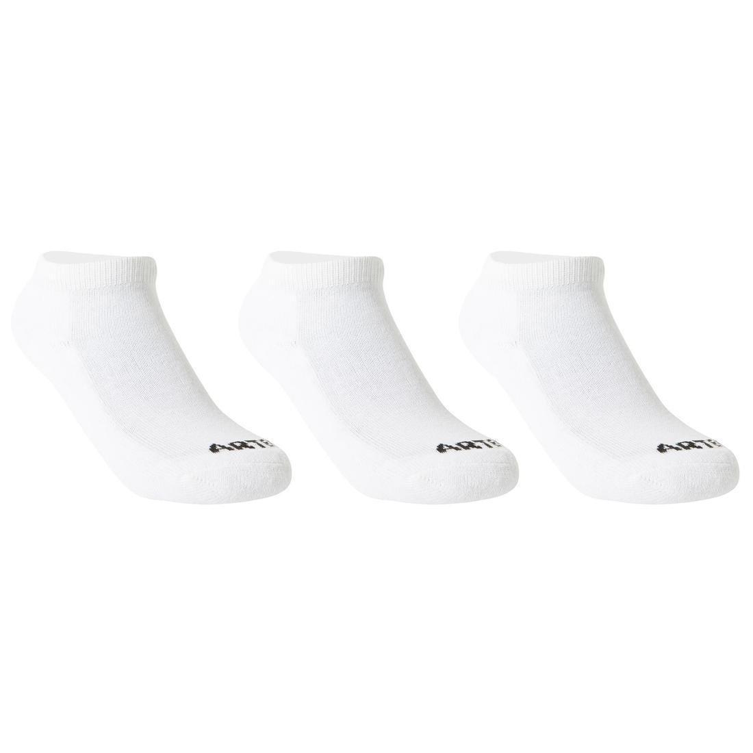Kids Unisex Eu 27-30 Rs100 Mid-Length Sports Socks 3-Pack, White, No Color, large image number 0