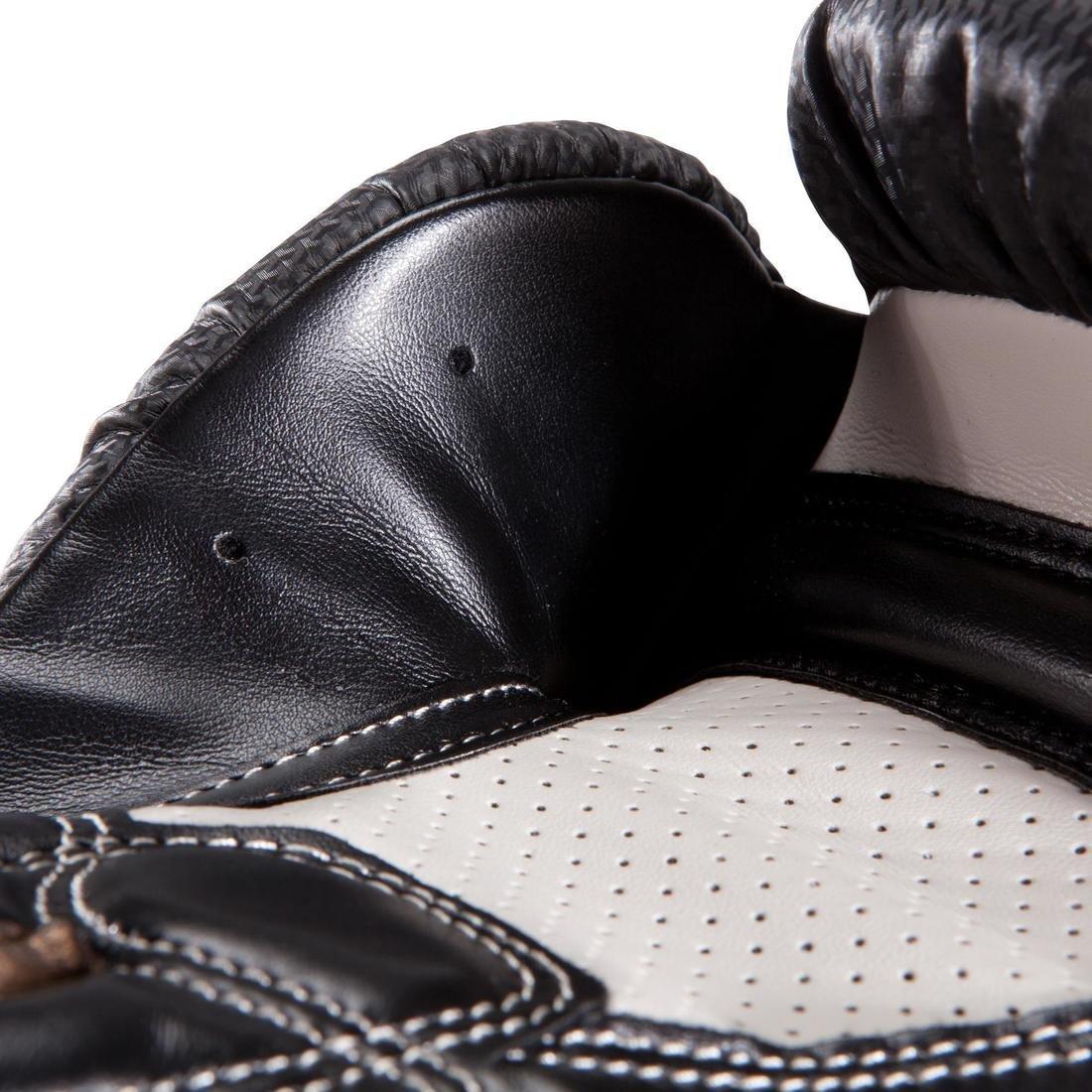 500 Intermediate Boxing Gloves - Black/Orange, No Color, large image number 3