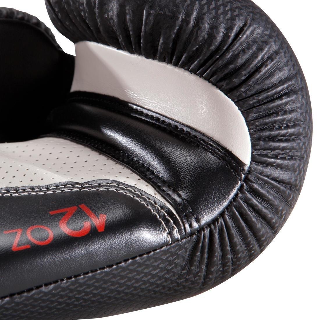 500 Intermediate Boxing Gloves - Black/Orange, No Color, large image number 4