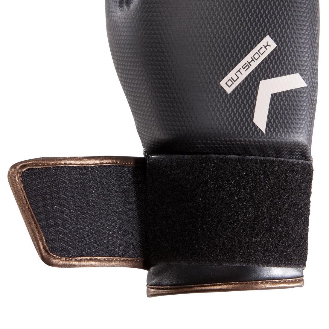 500 Intermediate Boxing Gloves - Black/Orange, No Color, large image number 6