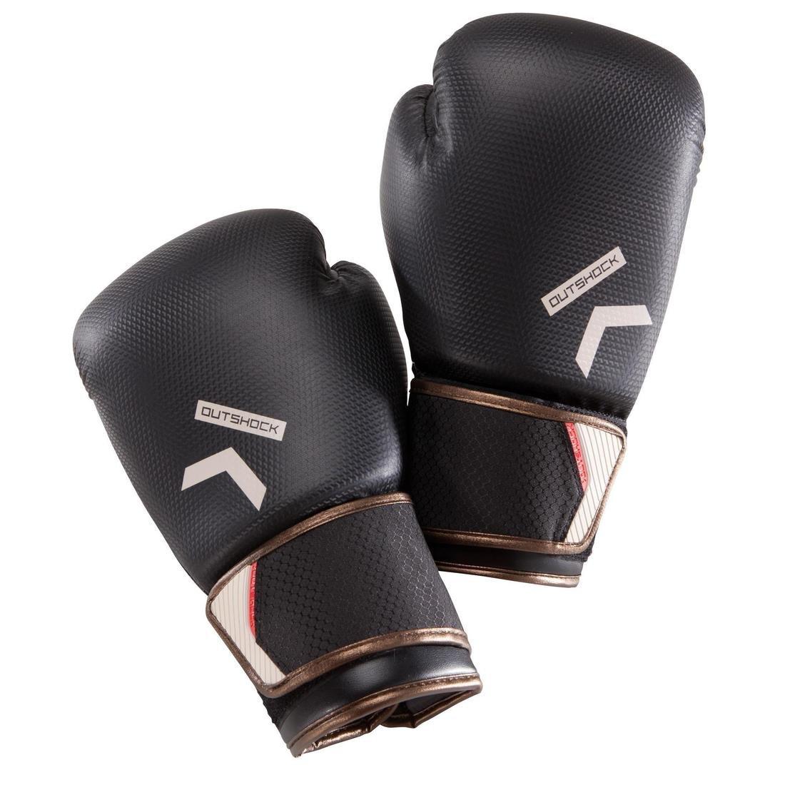 500 Intermediate Boxing Gloves - Black/Orange, No Color, large image number 12