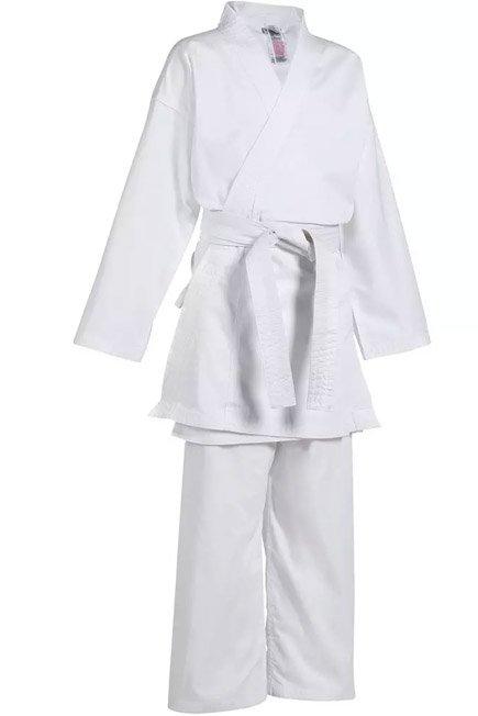 120 cm  100 Kids' Karate Gi, Snow White, , large image number 1