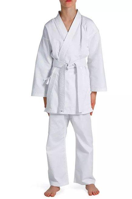 120 cm  100 Kids' Karate Gi, Snow White, , large image number 3