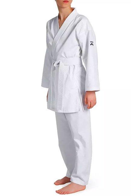 120 cm  100 Kids' Karate Gi, Snow White, , large image number 5