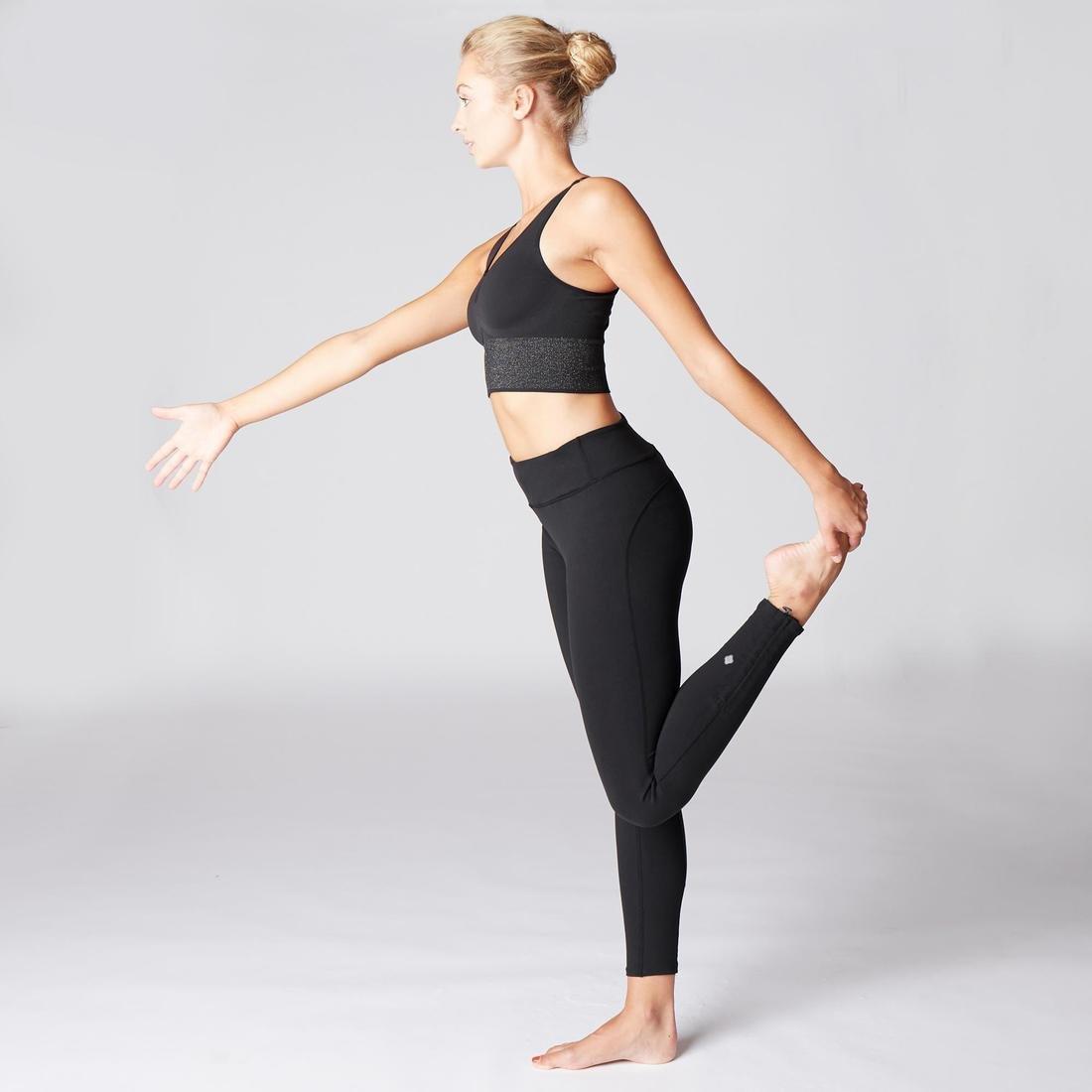 BLACK Dynamic Yoga Leggings - Black, , large image number 4