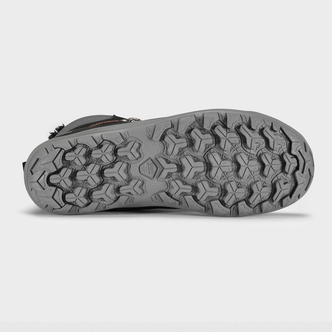 EU 42  Women's Warm And Waterproof Hiking Boots - SH100 Warm - Mid, Black, , large image number 3