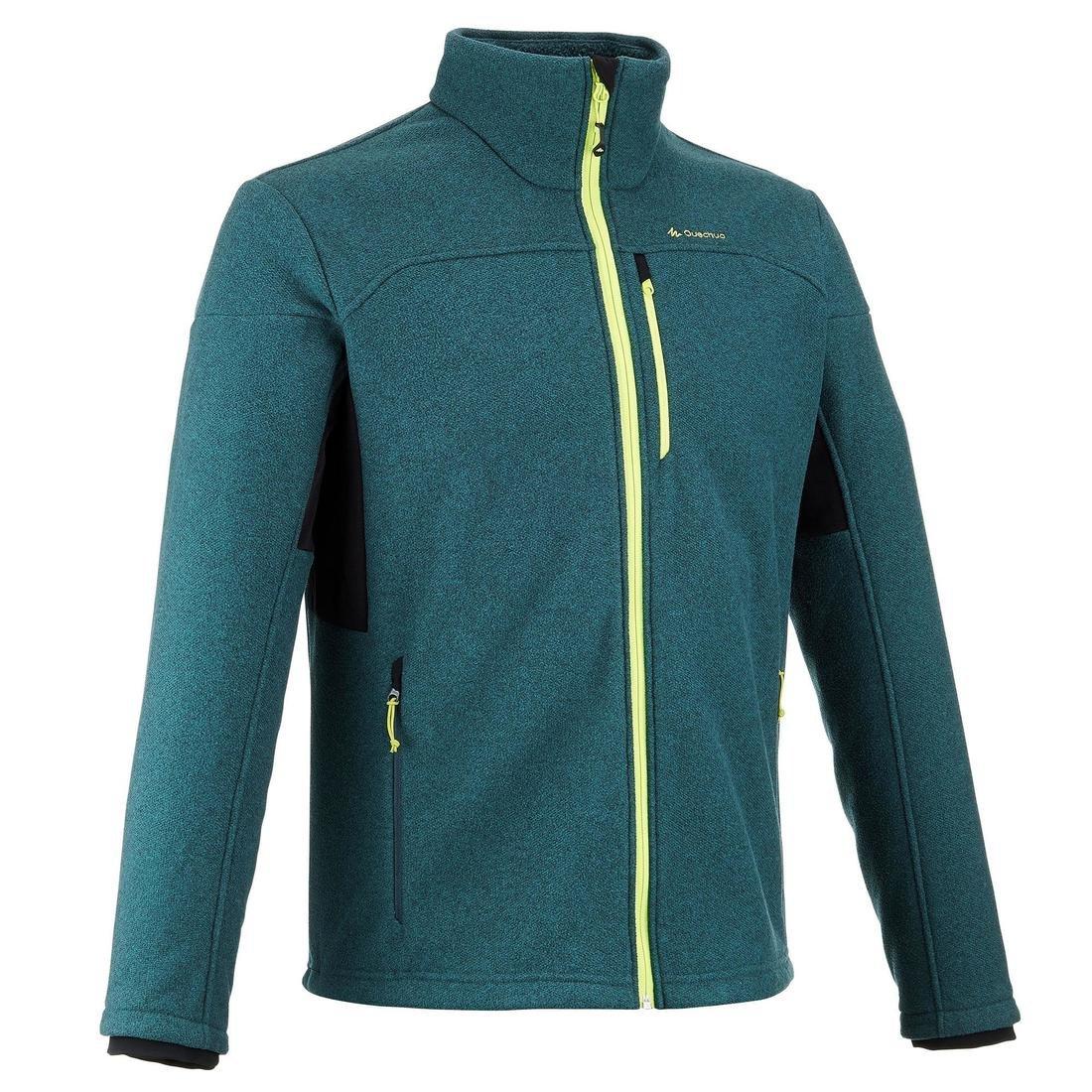 Small  Men's Mountain Walking Fleece Jacket MH300 - Blue., Dark Petrol Blue, , large image number 0