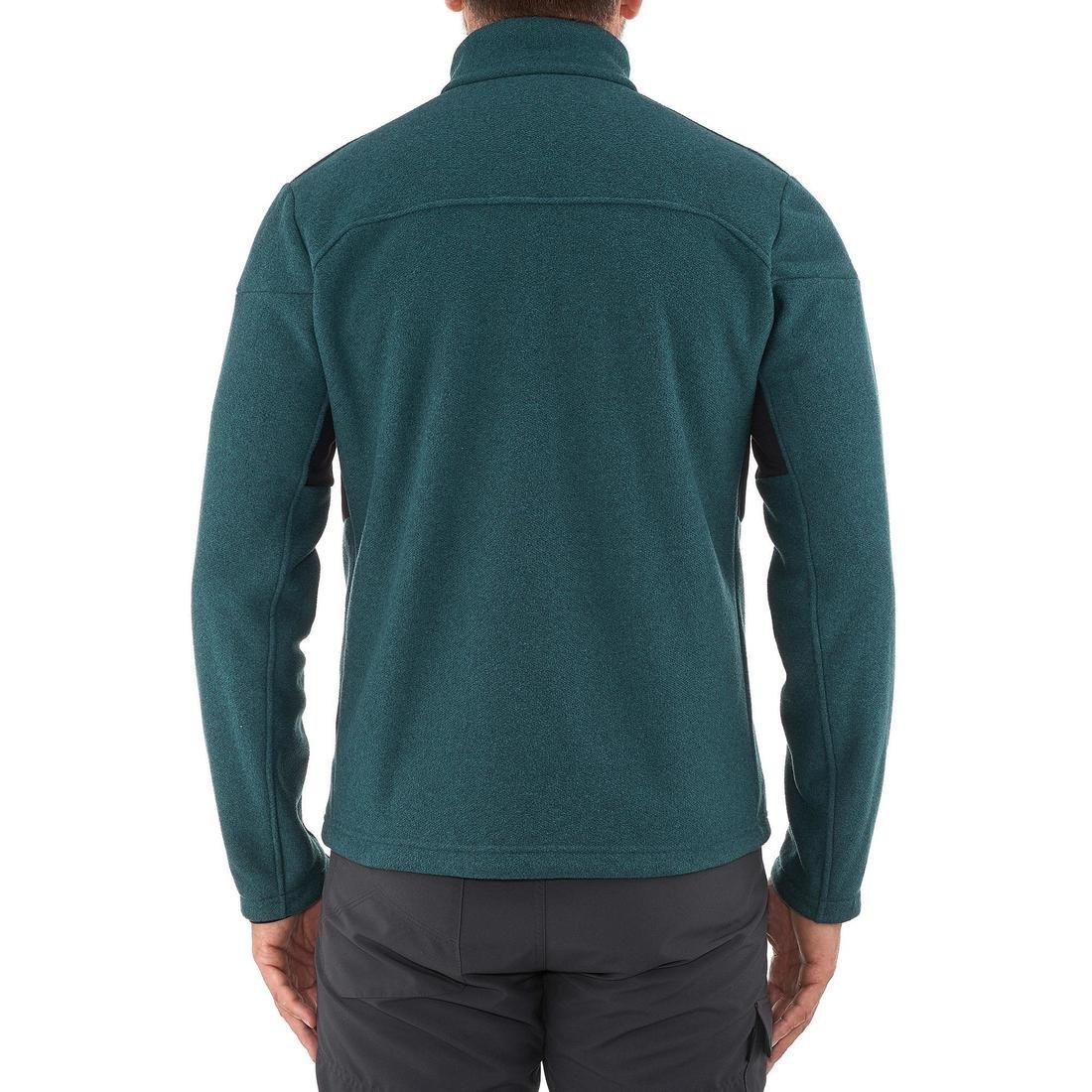 Small  Men's Mountain Walking Fleece Jacket MH300 - Blue., Dark Petrol Blue, , large image number 2