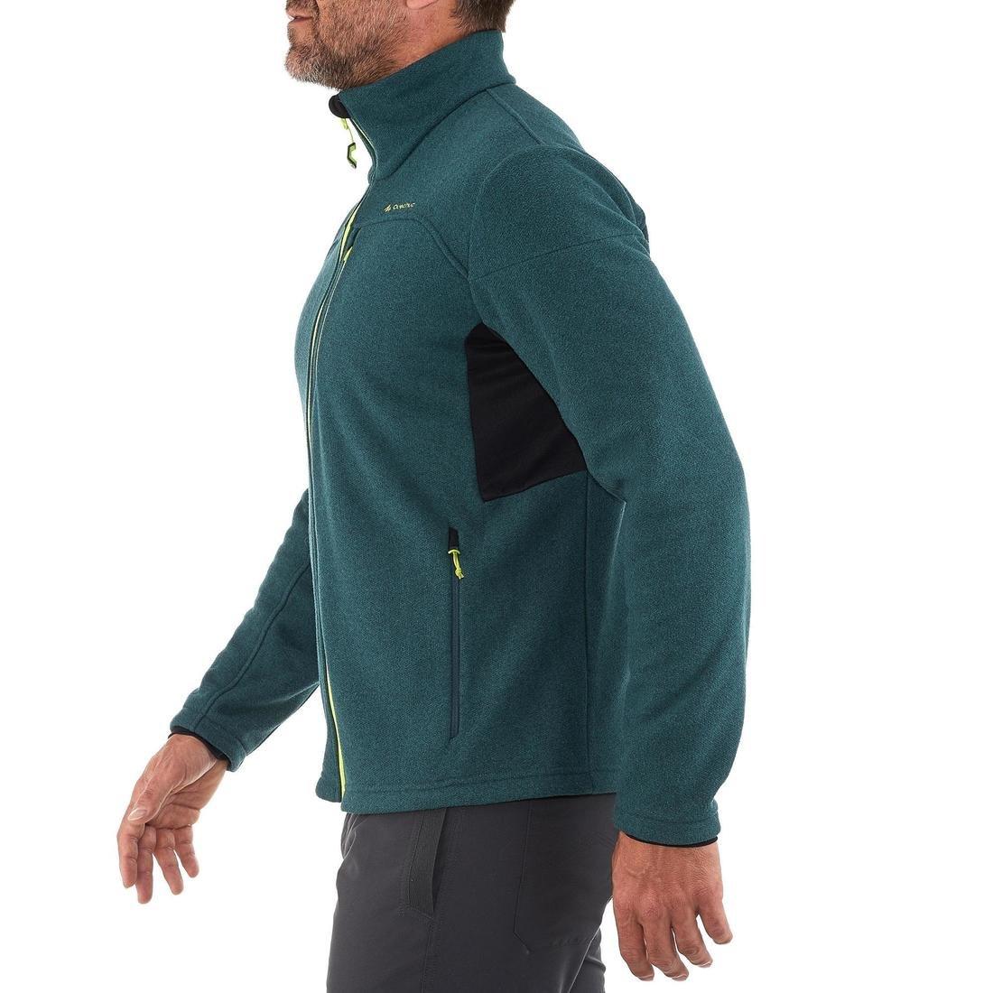 Small  Men's Mountain Walking Fleece Jacket MH300 - Blue., Dark Petrol Blue, , large image number 3