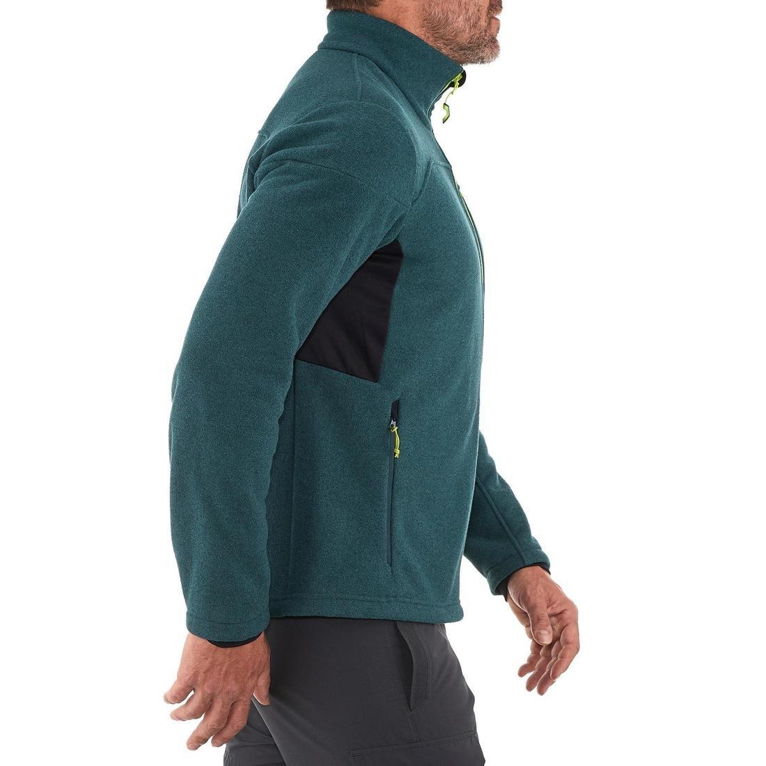 Small  Men's Mountain Walking Fleece Jacket MH300 - Blue., Dark Petrol Blue, , large image number 4