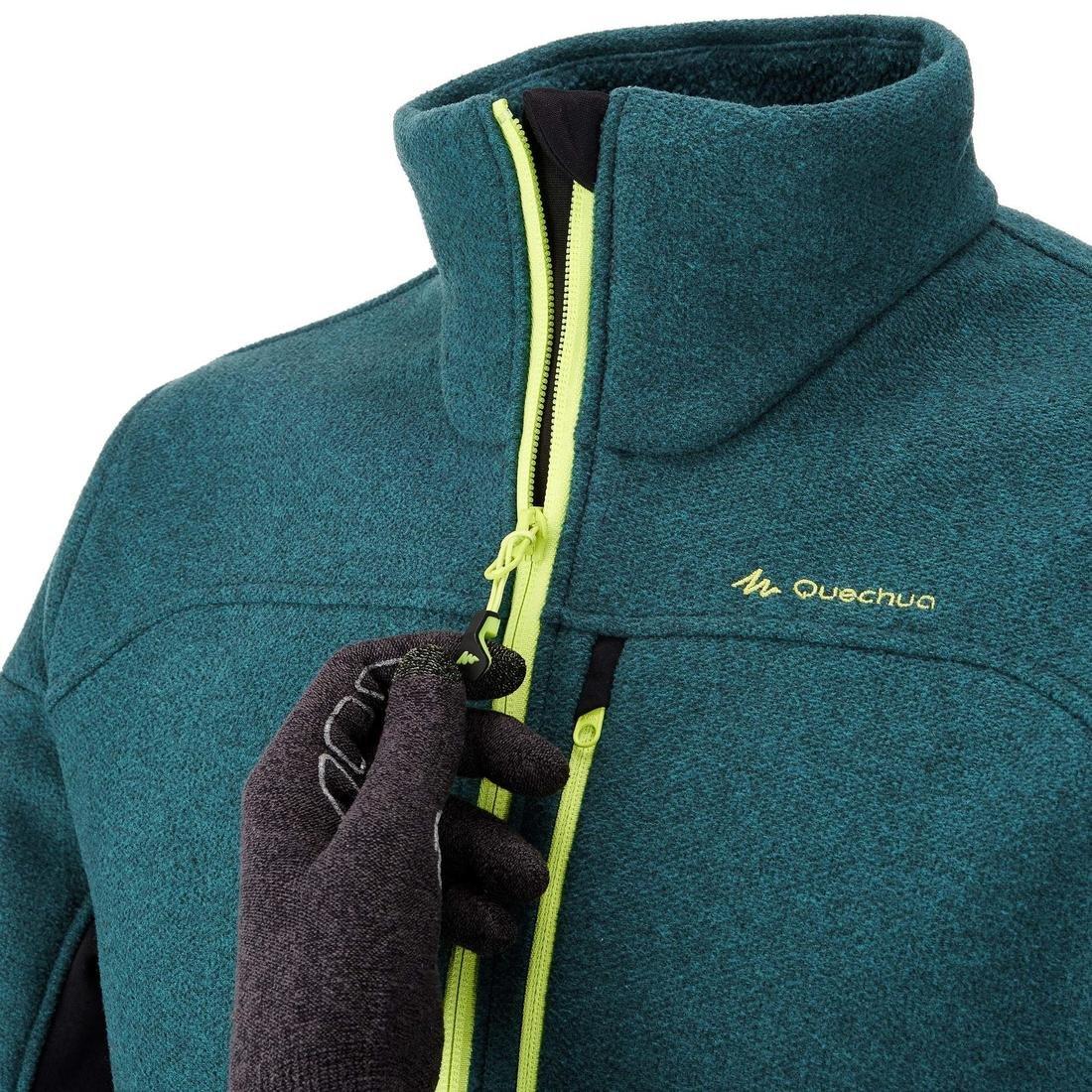 Small  Men's Mountain Walking Fleece Jacket MH300 - Blue., Dark Petrol Blue, , large image number 5