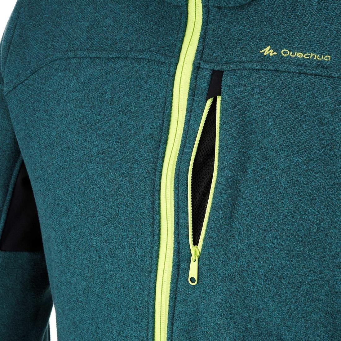 Small  Men's Mountain Walking Fleece Jacket MH300 - Blue., Dark Petrol Blue, , large image number 7