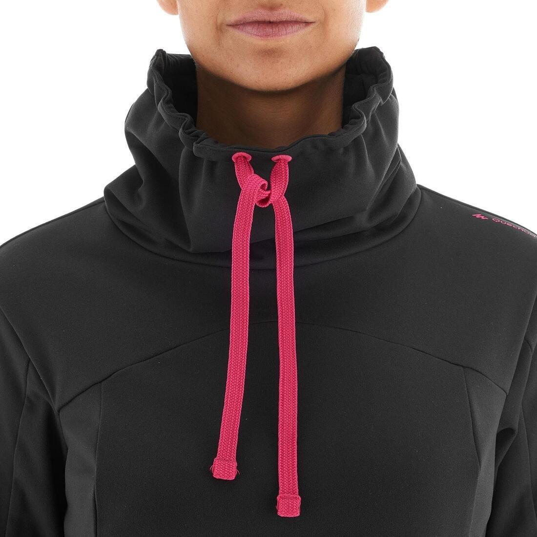 Small  Women's Long-Sleeved Walking Top, Black, , large image number 8