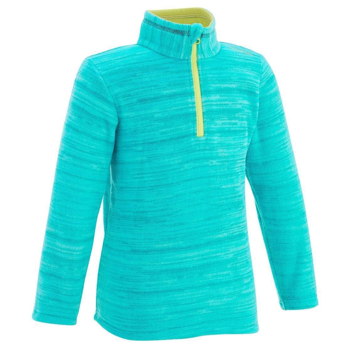 10-11Y  Hike 100 Boys' Hiking Fleece, Abyss Grey, , large image number 0