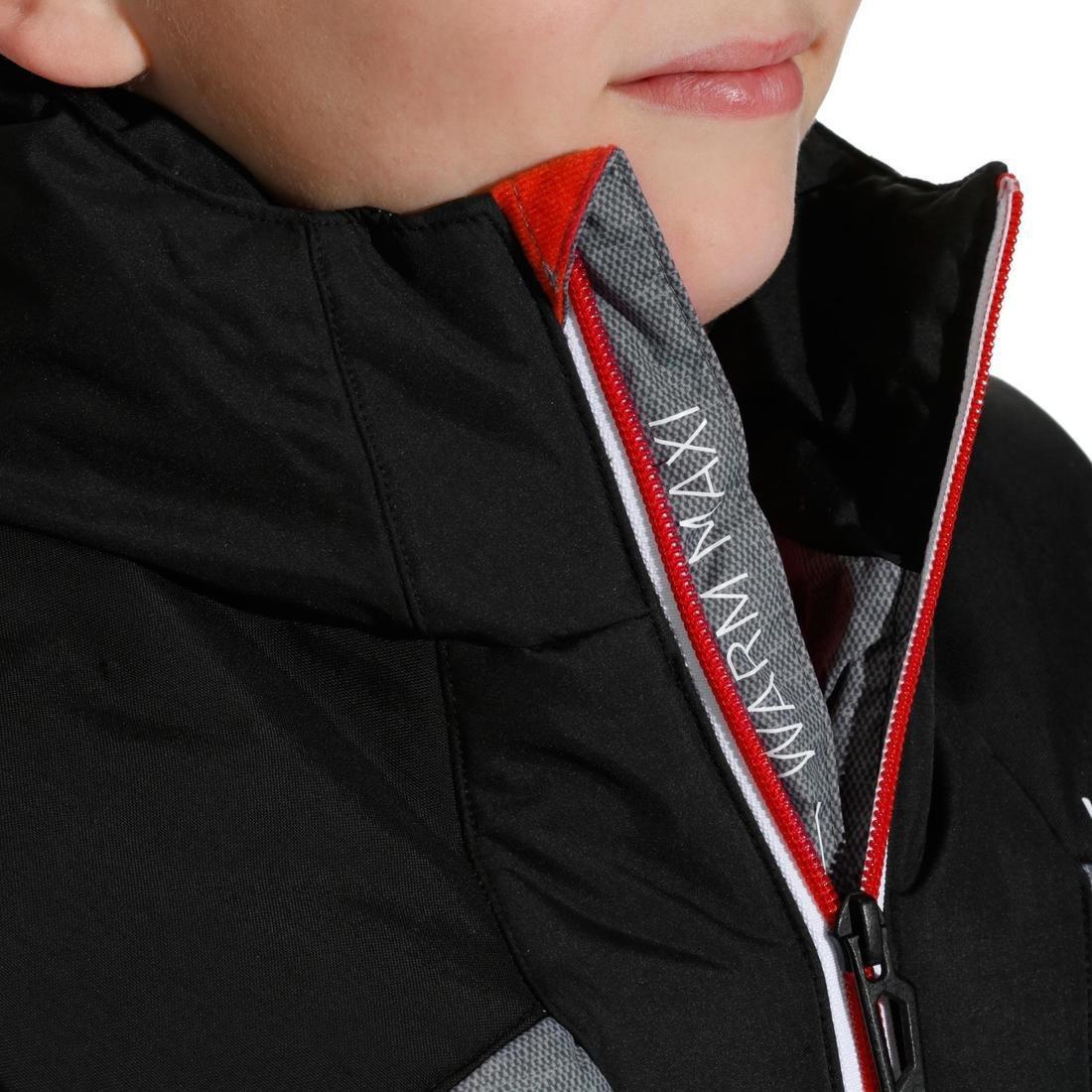 12-13 Years  CHILDREN'S SKI JACKET WARM 500 -  AND, Charcoal Grey, , large image number 3