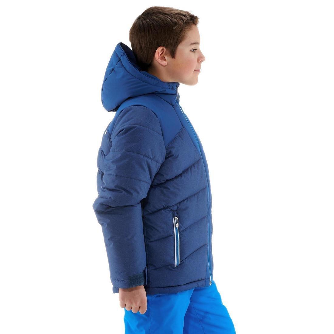 12-13 Years  CHILDREN'S SKI JACKET WARM 500 -  AND, Charcoal Grey, , large image number 10