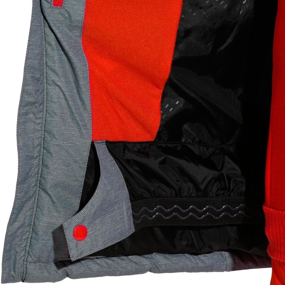 14-15 Years  CHILDREN'S SKI JACKET WARM 500 -  AND, Charcoal Grey, No Color, large image number 5