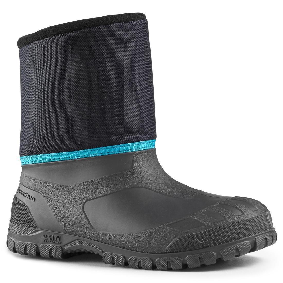 EU 34-35 Kids' Warm Waterproof Snow Hiking Boots Sh100 Warm, Dark Blue, , large image number 0