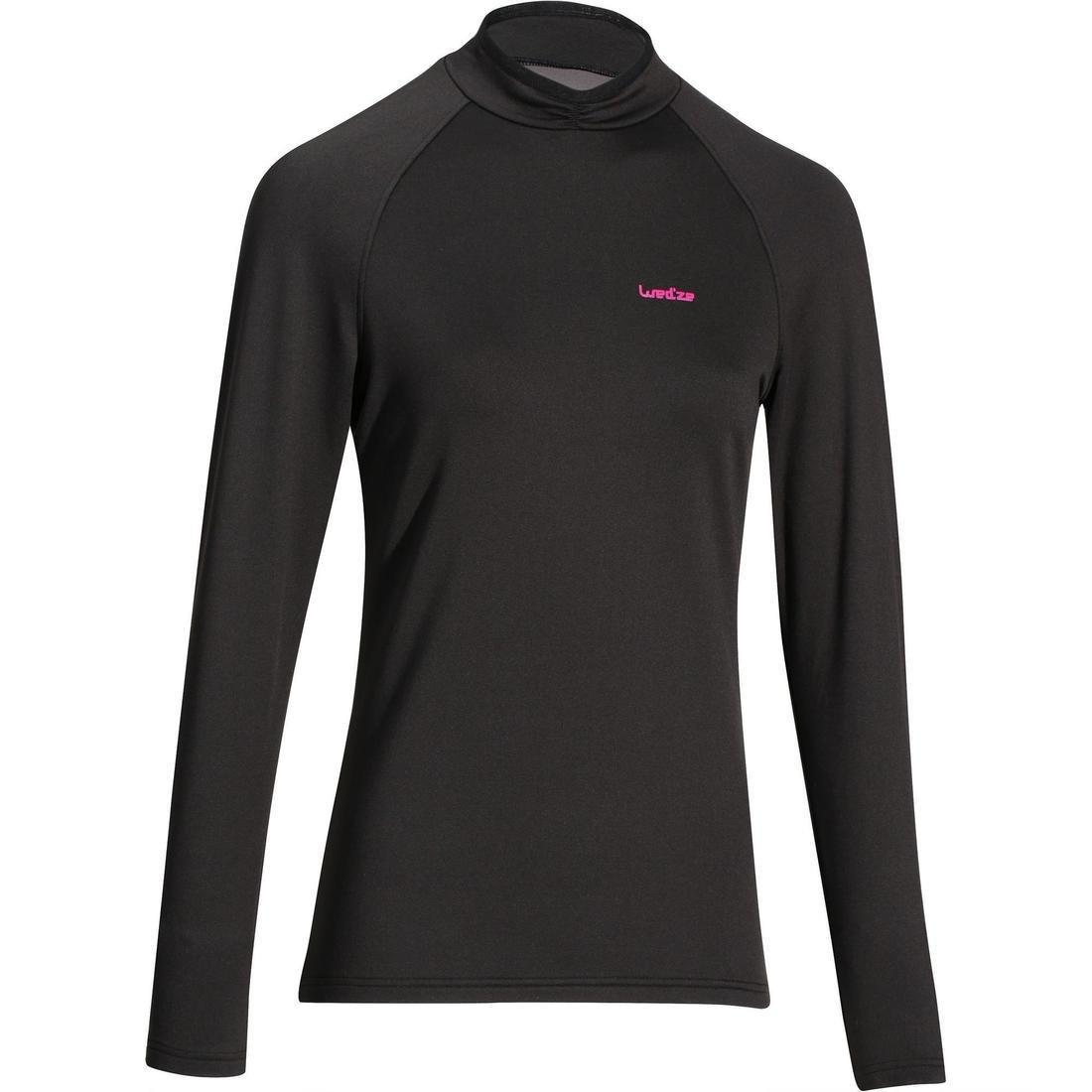 Small  Women's Base Layer Ski Top - Black, No Color, large image number 0