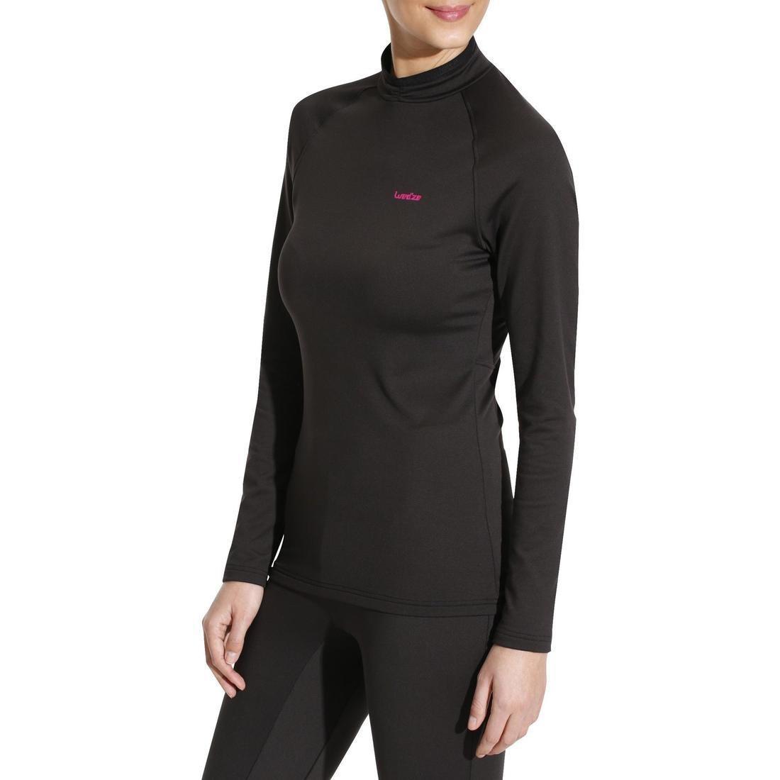 Small  Women's Base Layer Ski Top - Black, No Color, large image number 5