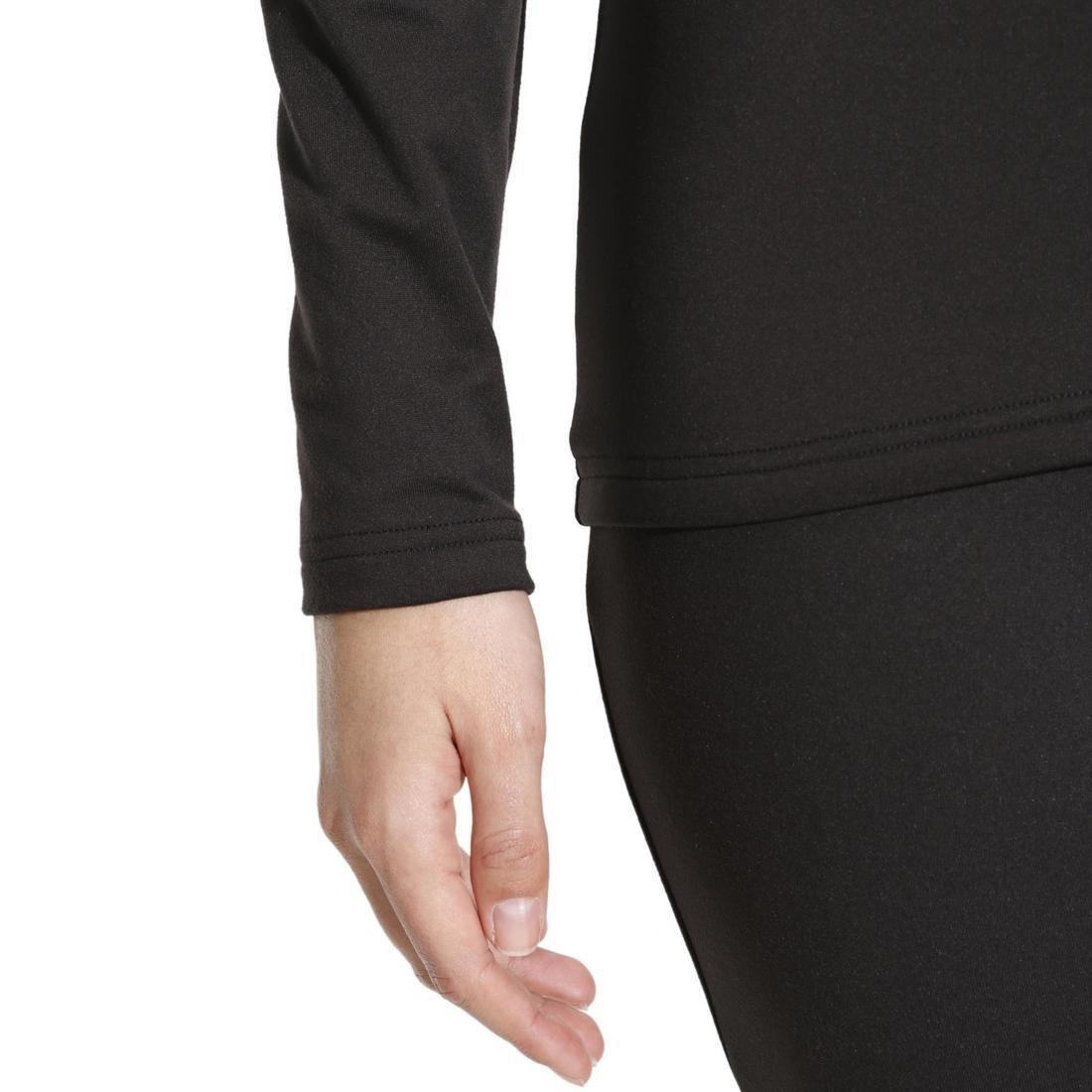 Small  Women's Base Layer Ski Top - Black, No Color, large image number 7