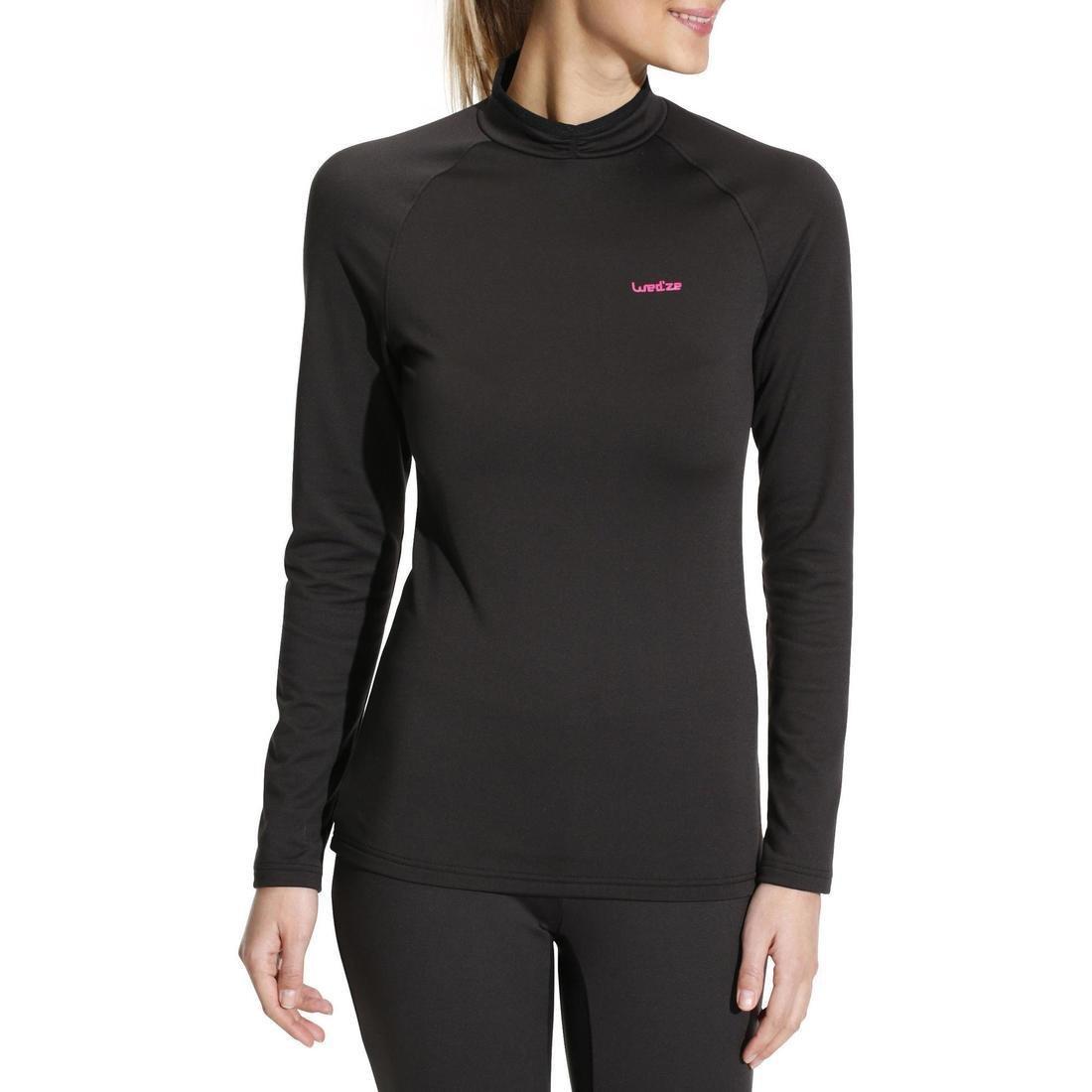 Small  Women's Base Layer Ski Top - Black, No Color, large image number 11