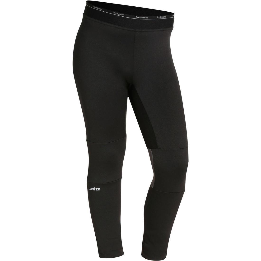 6-7 Yrs  Kids Ski Base Layer Bottoms, Black, , large image number 0