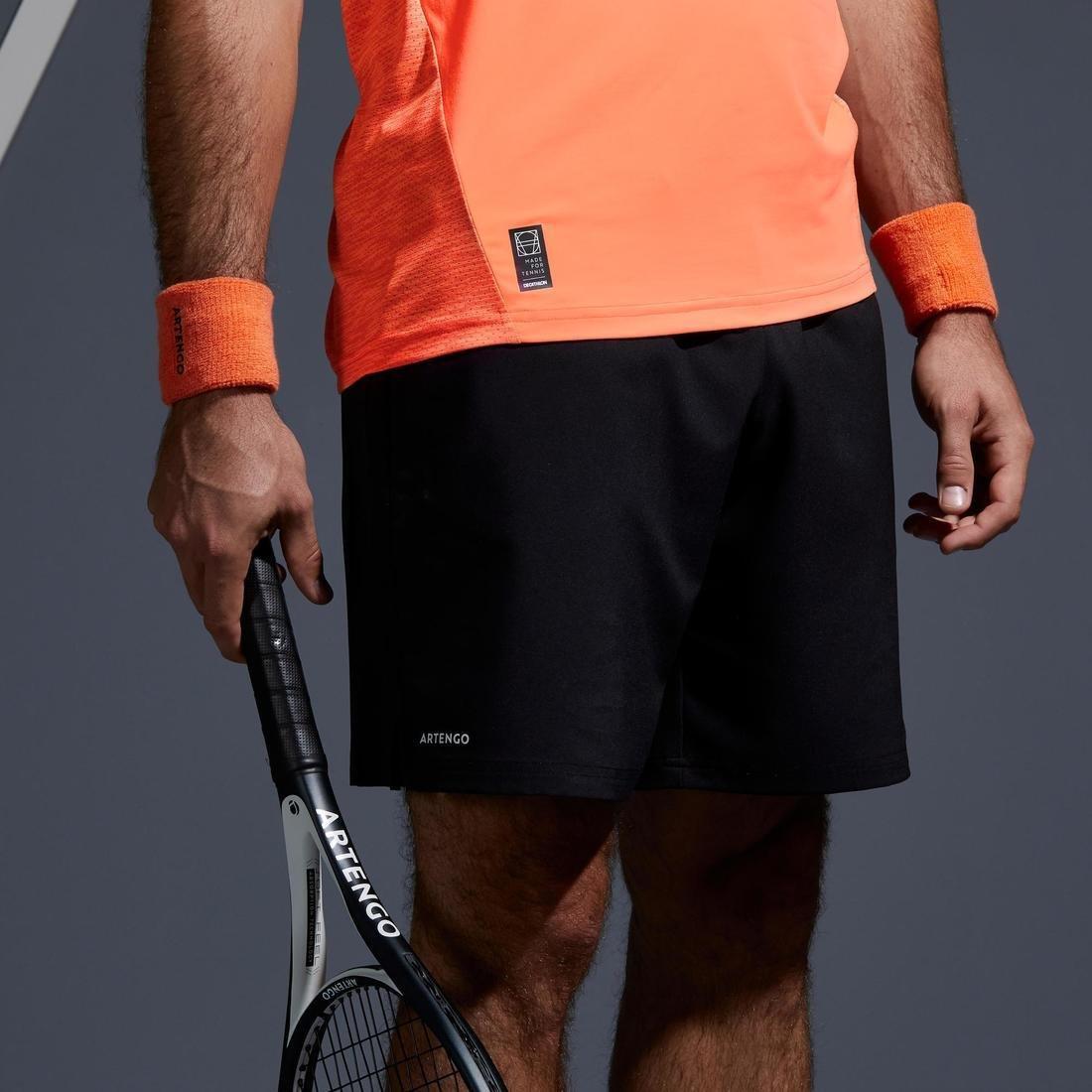Large  Men's Tennis Shorts TSH 500 Dry, Black, , large image number 1