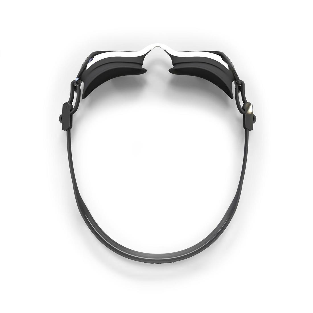 SWIMMING GOGGLES BFIT SMOKED LENSES - BLACK/WHITE, No Color, large image number 3