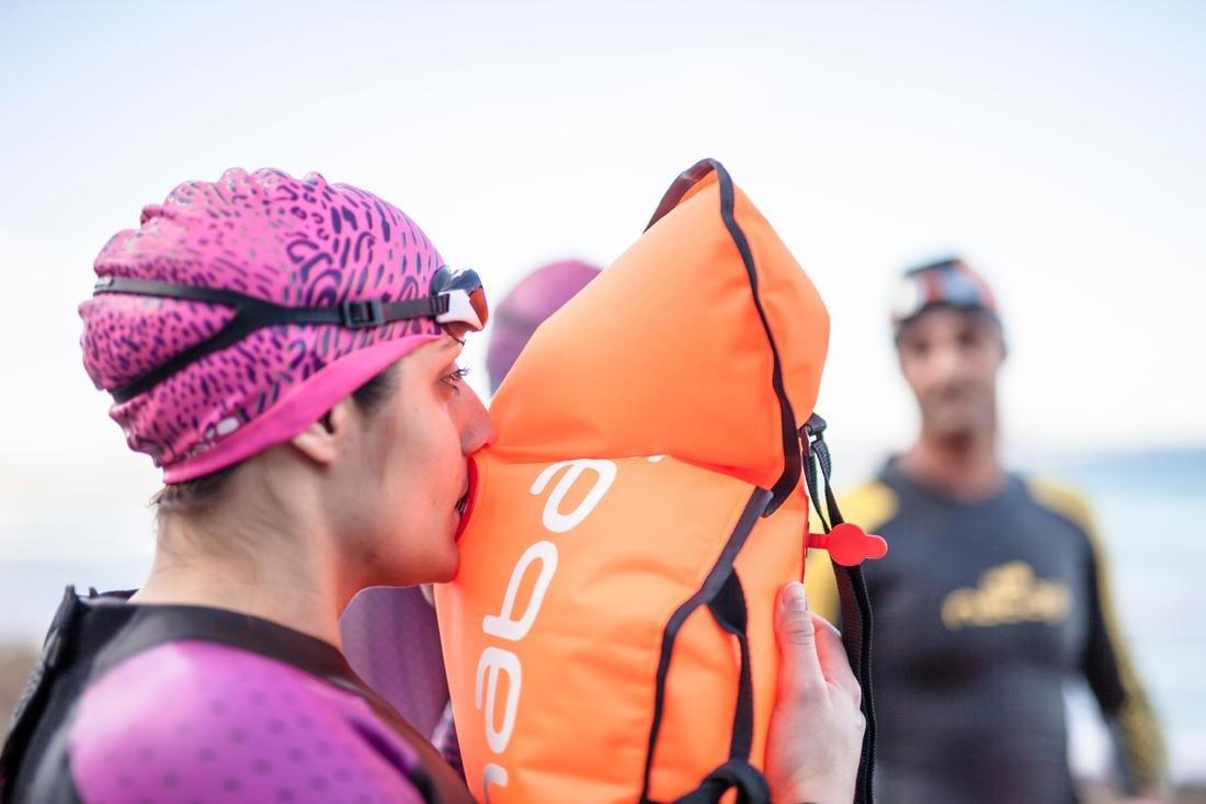 SWIMMING GOGGLES BFIT SMOKED LENSES - BLACK/WHITE, No Color, large image number 5