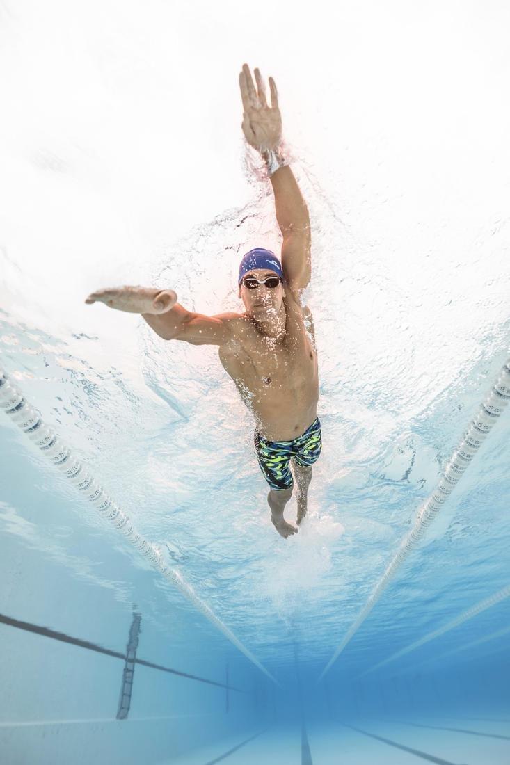 SWIMMING GOGGLES BFIT SMOKED LENSES - BLACK/WHITE, No Color, large image number 11