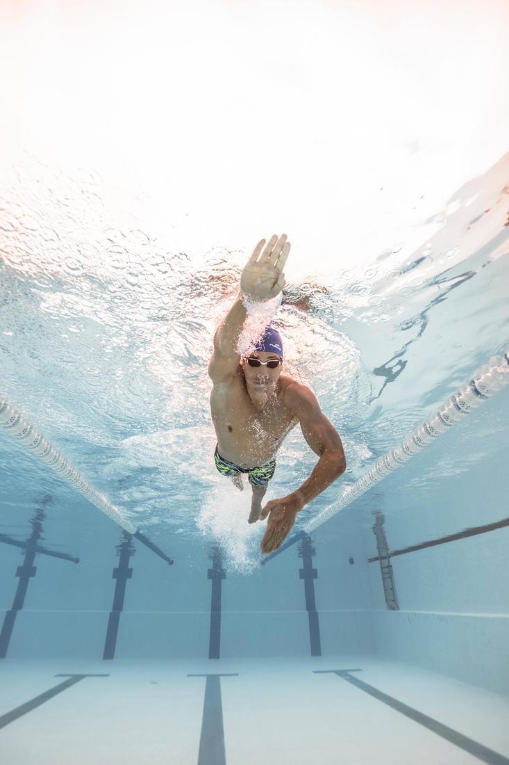 SWIMMING GOGGLES BFIT SMOKED LENSES - BLACK/WHITE, No Color, large image number 13