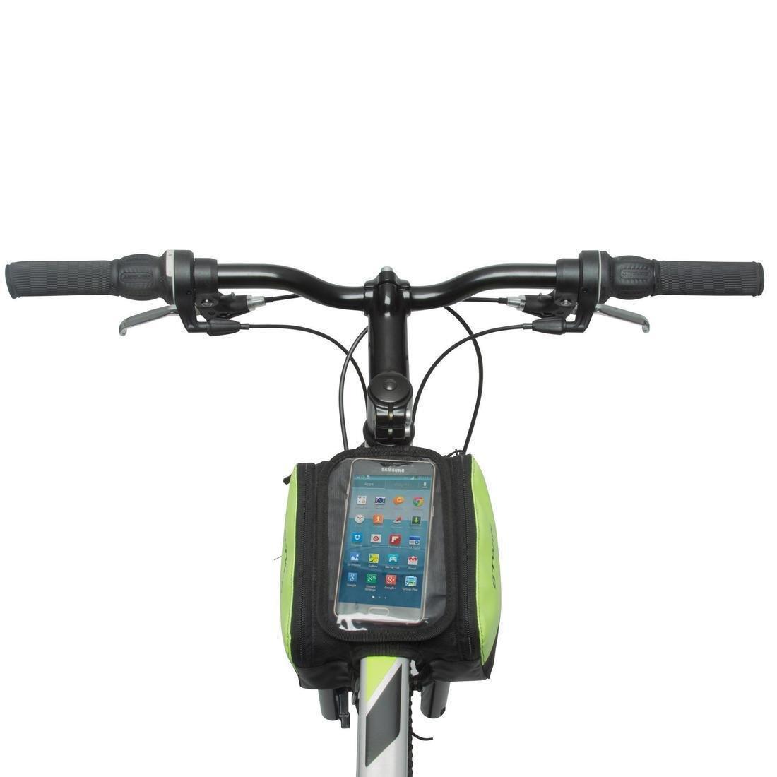 520 Double Bike Frame Bag 2L, Fluo Lime Yellow, , large image number 3