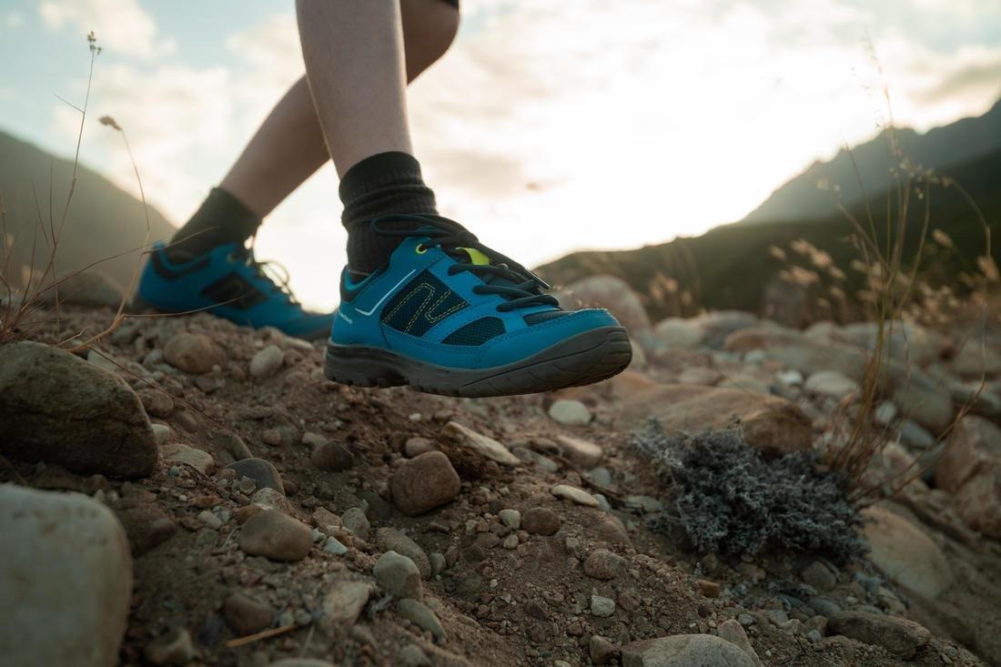 EU 28  Kid's Hiking Shoes MH100 JR  baby size 5 to adult size 5, Blue, , large image number 14
