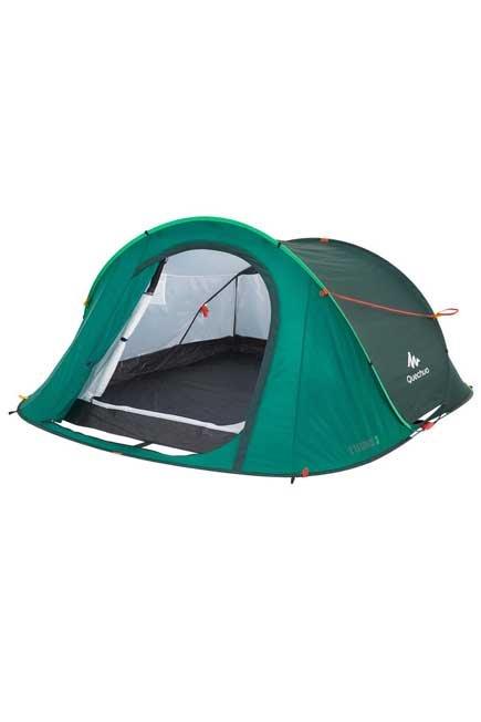 2 seconds camping tent | 3 person green, No Color, large image number 1