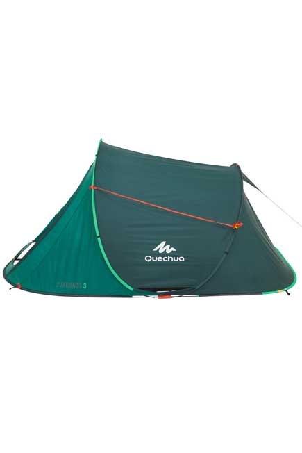2 seconds camping tent | 3 person green, , large image number 3