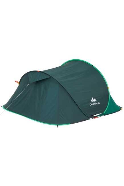 2 seconds camping tent | 3 person green, , large image number 9