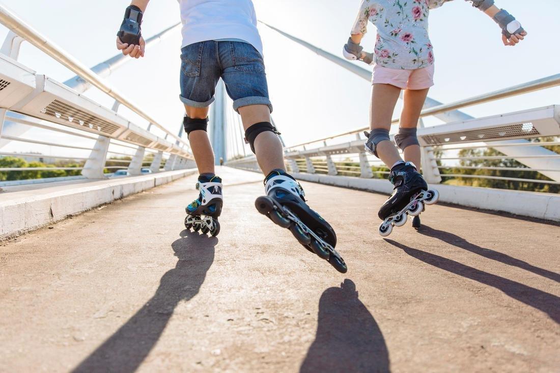 Eu 35-38  Fit 5 Jr Kids' Inline Fitness Skates, Pebble Grey, , large image number 3