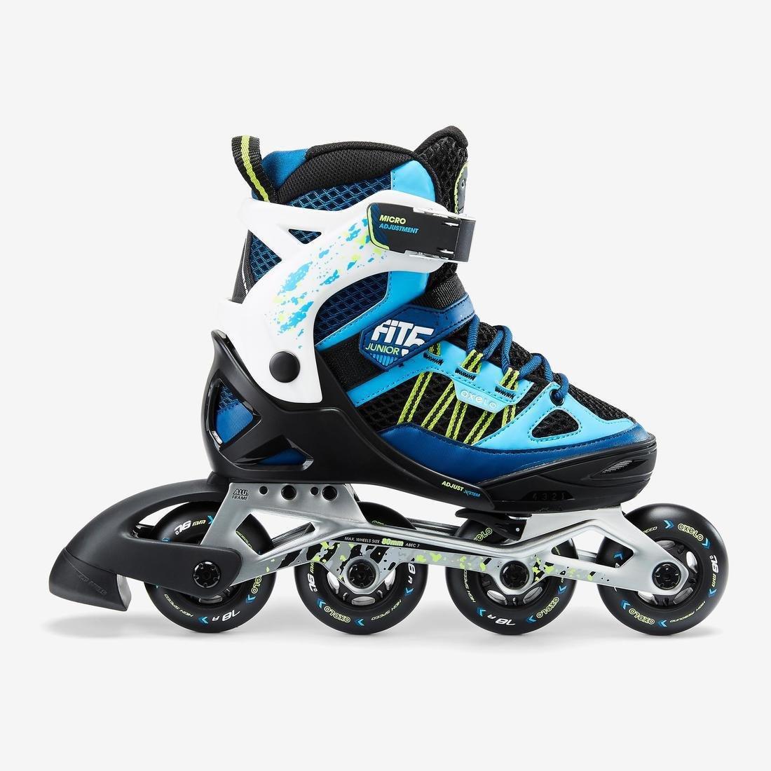 Eu 35-38  Fit 5 Jr Kids' Inline Fitness Skates, Pebble Grey, , large image number 6