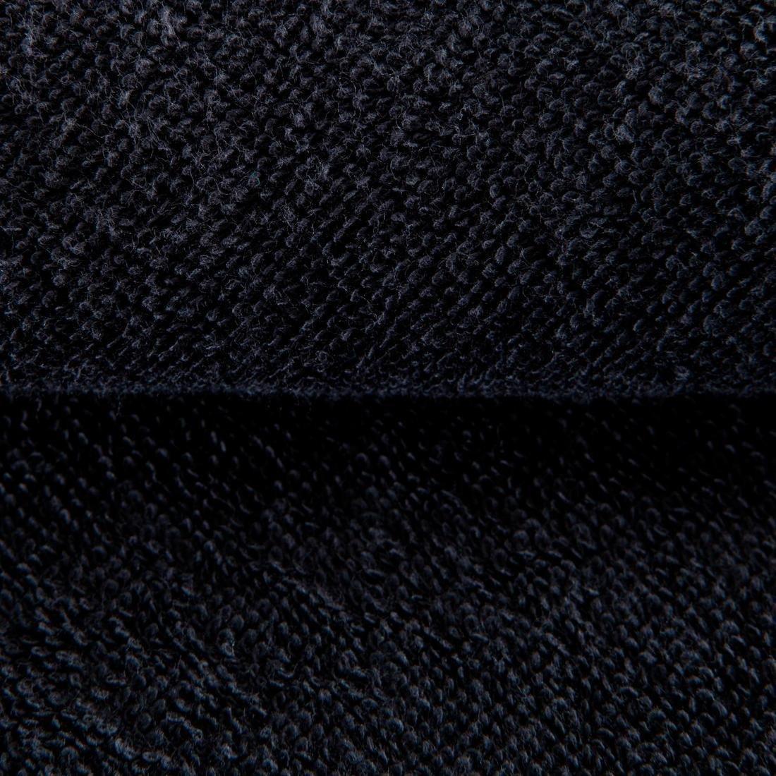 Large Cotton Fitness Towel - Black, No Color, large image number 2