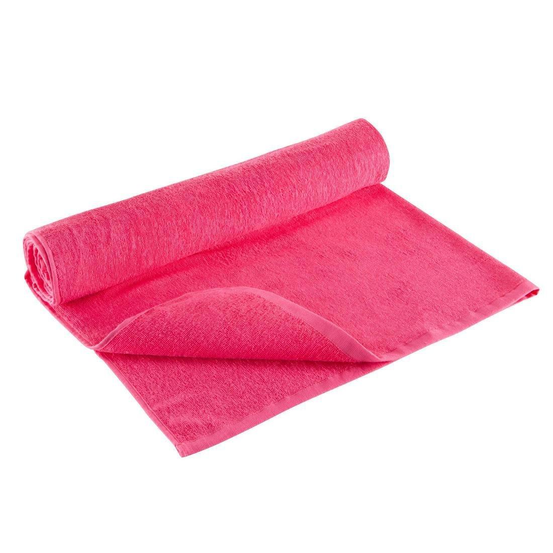 Large Cotton Fitness Towel - Black, No Color, large image number 8