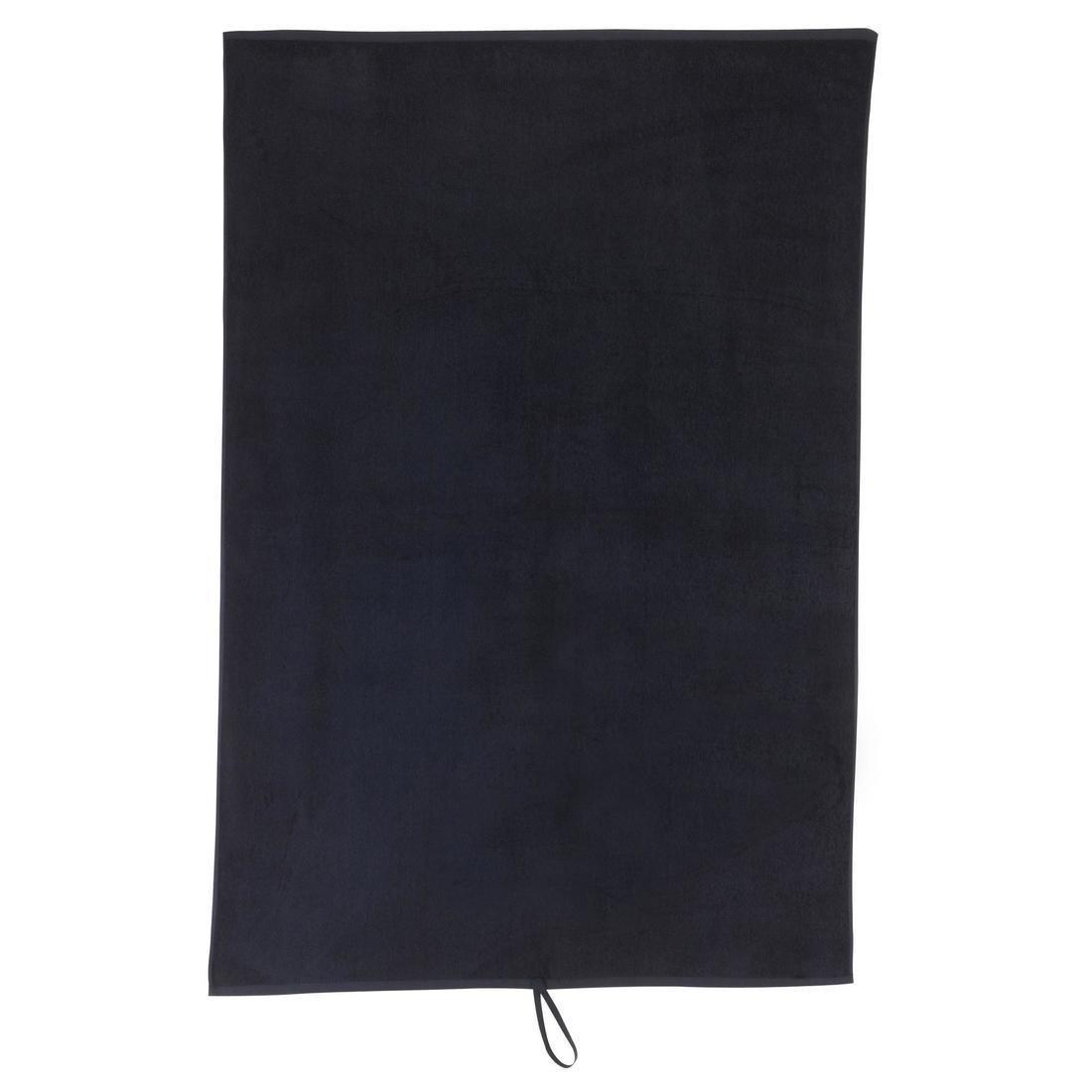 Large Cotton Fitness Towel - Black, No Color, large image number 14