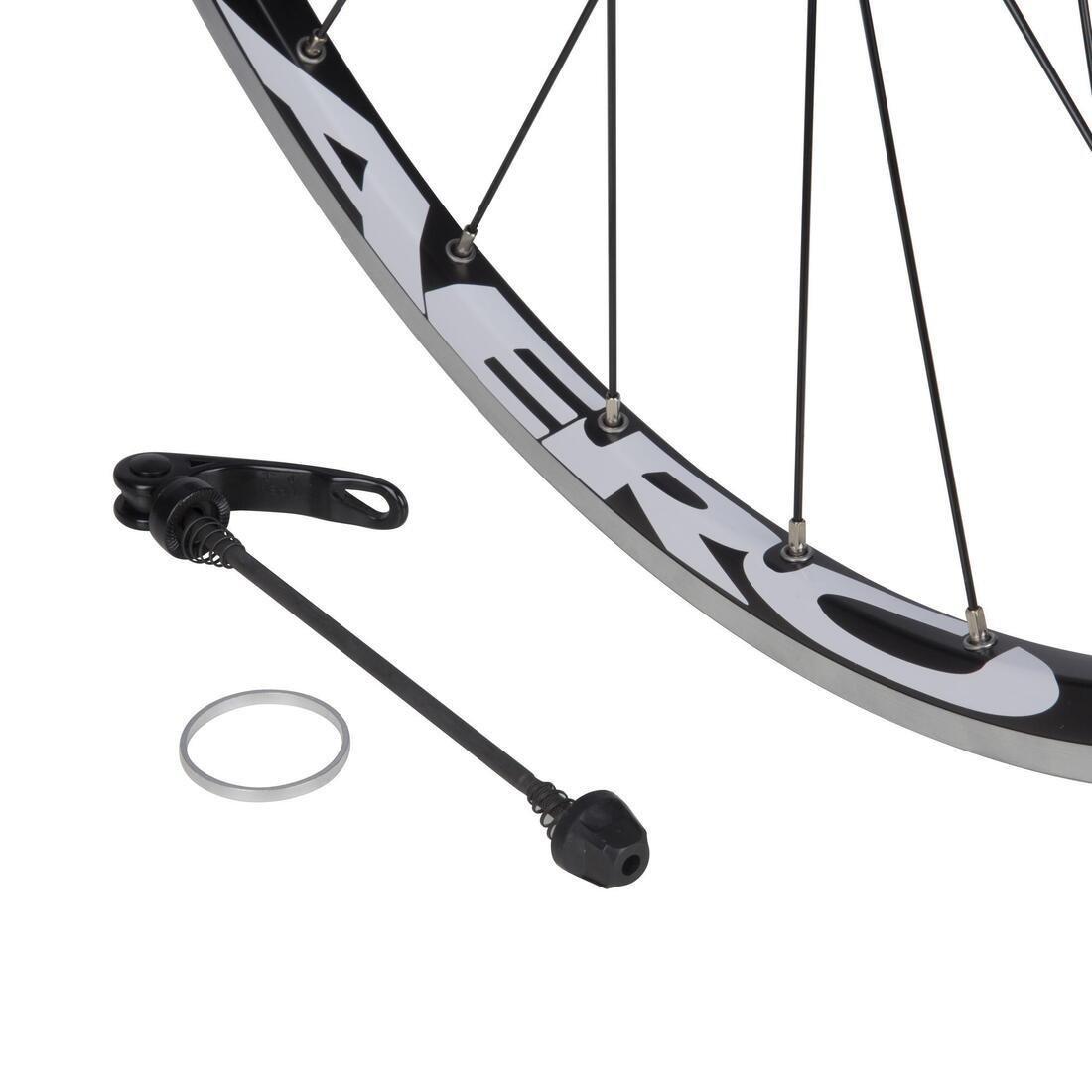 Triban 520 700 Double-Walled Rear Road Bike Wheel with Cassette, No Color, large image number 3