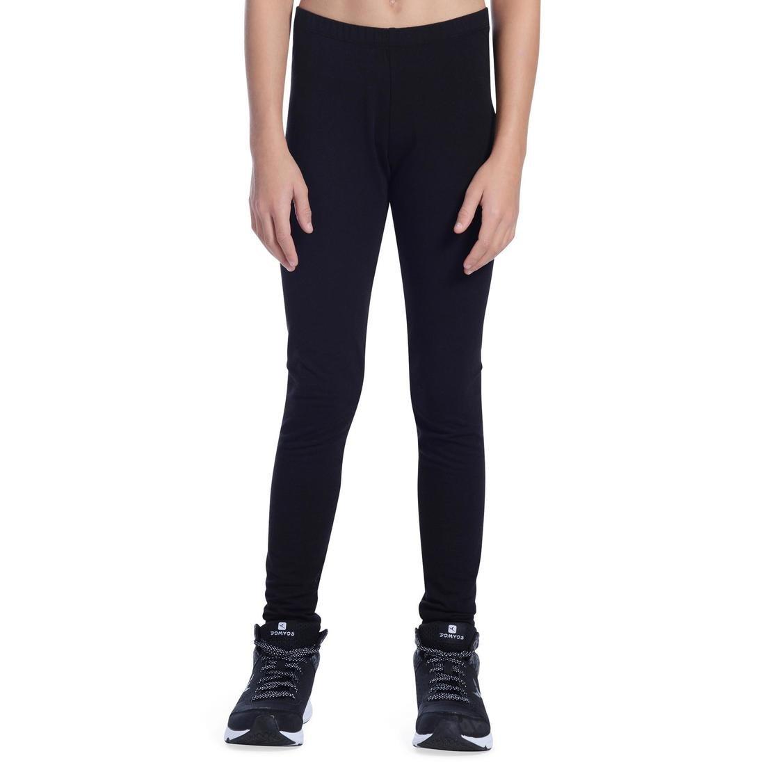 14-15 Years  100 Girls' Gym Leggings - Black Title, , large image number 14