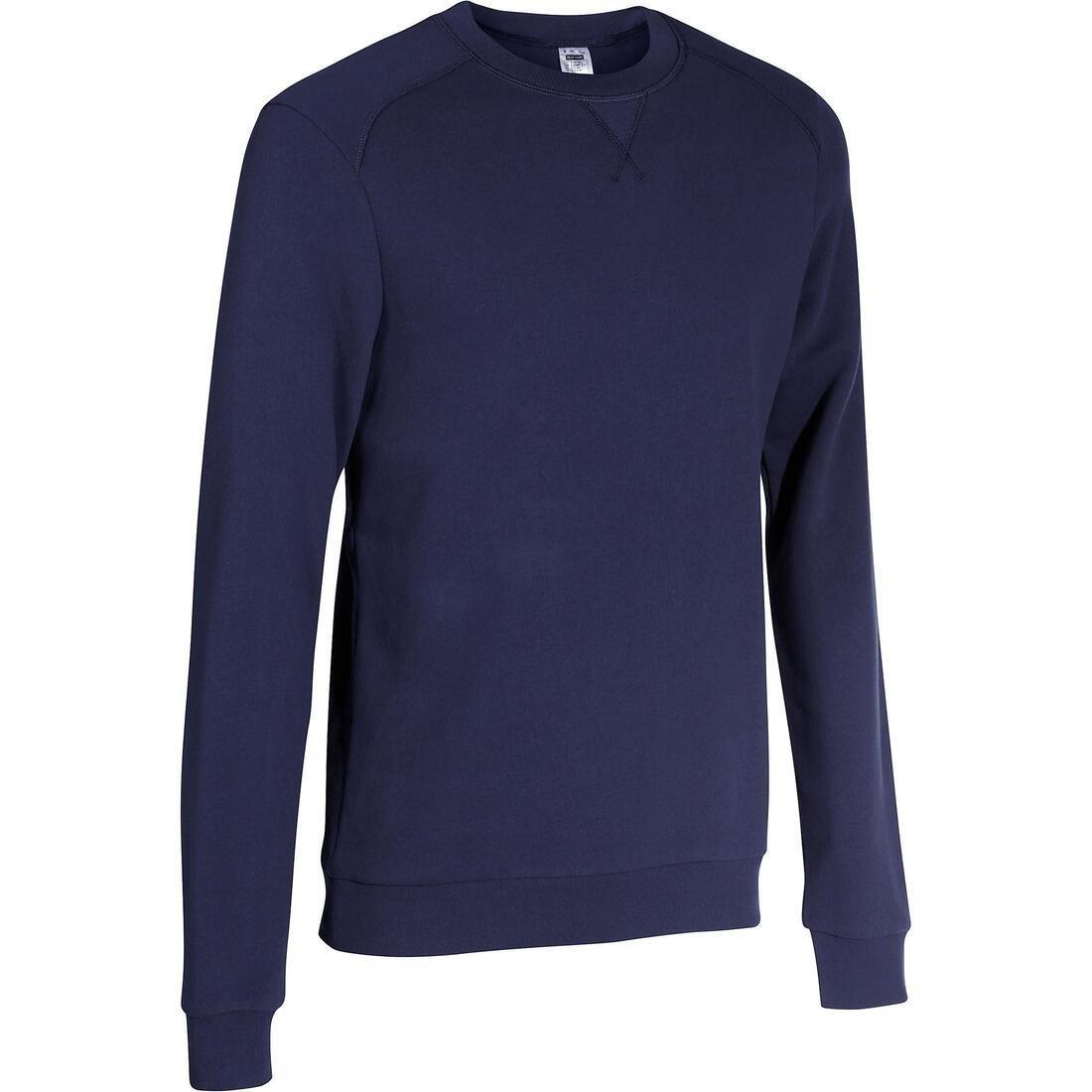 Small  Crew Neck Gym And Pilates Sweatshirt - Navy Blue, , large image number 0
