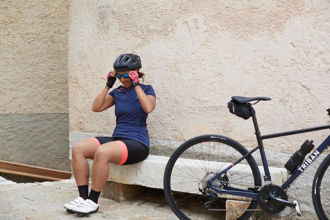 Small  500 Women's Bibless Cycling Shorts, Black, , large image number 12