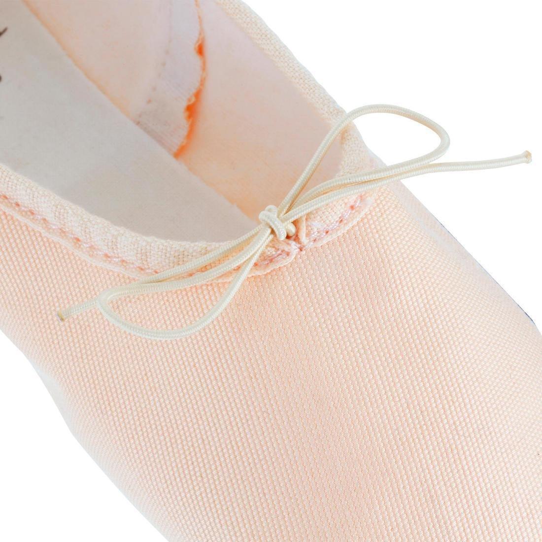 Woven Demi-Pointe Ballet Shoes Salmon Title, No Color, large image number 10