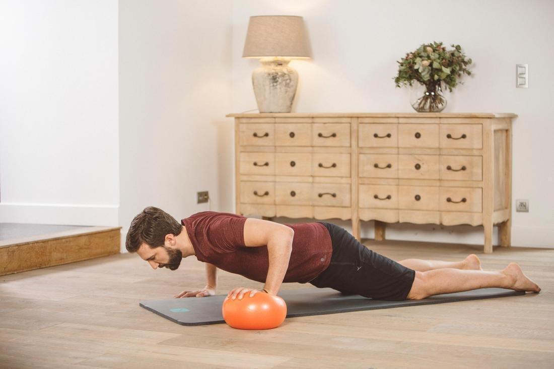 Large Pilates Soft Ball, Orange, No Color, large image number 5