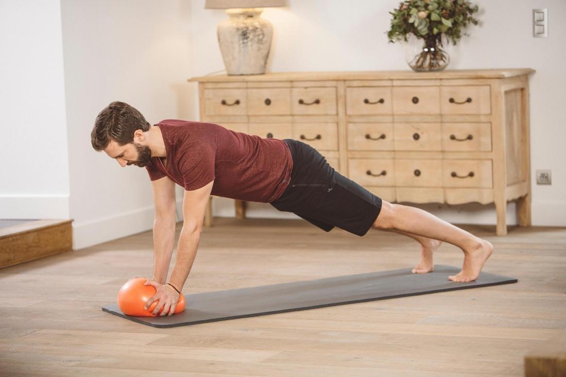 Large Pilates Soft Ball, Orange, No Color, large image number 6