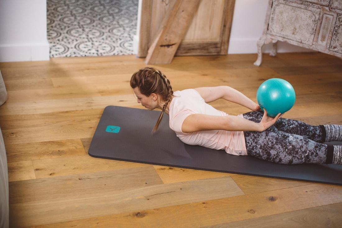Small Pilates Soft Ball, Turquoise, No Color, large image number 8